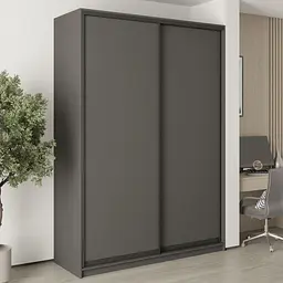 Шафа-купе дводверна MebelStar Стандарт BG 2ДСП 170x45x240 см Антрацит (MBS-9965)