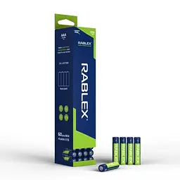 Батарейки Rablex LR03 AAA Мініпальчикові набір з 4шт - мініатюра 2