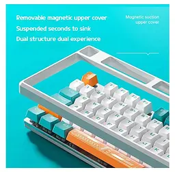 Клавіатура ігрова механічна Aula Mechanical F-2088 PRO Green-White, +10 keys Orange, KRGD Blue - мініатюра 5