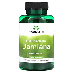 Даміана (листя) Full Spectrum Damiana 510 мг - 100 капсул
