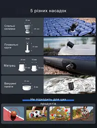Насос-ліхтар Flextail Tiny Pump Х чорний - мініатюра 5