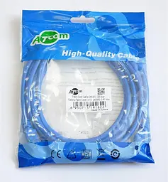 Патч-корд літій, UTP, RJ45, Cat.5e, 3m, синій - мініатюра 2