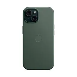 Чехол для Apple iPhone 15, FineWoven Case with MagSafe, зеленый, защитная накладка из материала FineWoven, противоударный, для iPhone, защита всего корпуса, поддержка беспроводной зарядки и MagSafe, (ARM71975)