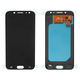 Дисплей для Samsung J530 Galaxy J5 (2017), чорний, без логотипу, без рамки, ., з широким обідком, (OLED)