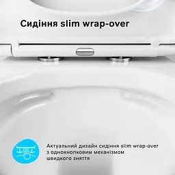 Унітаз підвісний FlashClean Am.Pm Spirit 2.0 з сидінням мікроліфт Square білий C701701SC, Білий - мініатюра 5