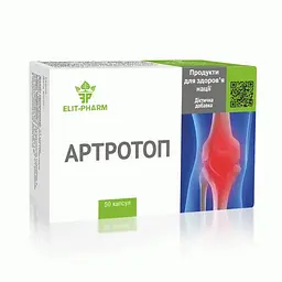 Таблетки Elit-Pharm Артротоп для підтримки кісток і суглобів 50 таблеток