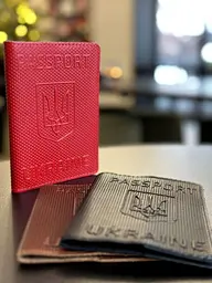 Стильні шкіряні обкладинки для паспорту 13.5 см - мініатюра 6