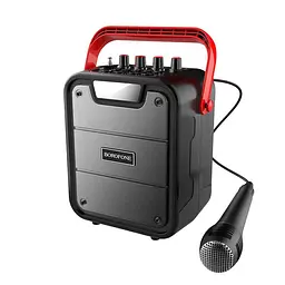 Портативна акустика Borofone BP7 Cool karaoke BT speaker 10W караоке з мікрофоном бездротова чорна - мініатюра 4
