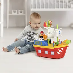 Ігровий набір Kiddieland Піратський Корабель, зі світловими та звуковими ефектами (038075) - мініатюра 7