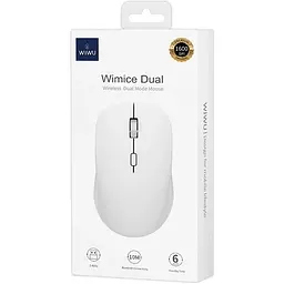 Миша бездротова WIWU WM108 Bluetooth + 2.4G White - мініатюра 6