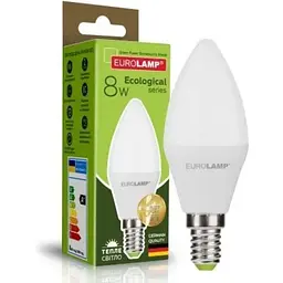 Лампочка Eurolamp LED CL 8W E14 3000K 220V (LED-CL-08143(P))