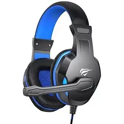 Навушники Havit HV-H763d Black/Blue, mini jack 3,5 mm x 2, 16 Ом, кабель 1.8 м (6939119048495)