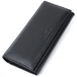 Класичний жіночий гаманець з натуральної шкіри ST Leather 22676 чорний - мініатюра 5