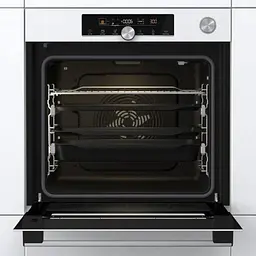 Gorenje Духова шафа електрична, 77л, A+, пара, дисплей, готування на різних рівнях, піроліз, білий - мініатюра 2