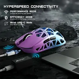 Миша Attack Shark R2 Magnesium Alloy 8K Purple/Blue (AS-6972792470375-PB) [159850] - мініатюра 8