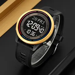 Чоловічий наручний годинник 2348BKGD Black-Gold Skmei acs0029989 - мініатюра 5