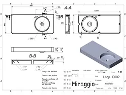 Умивальник LOOP 1000 R Miraggio - мініатюра 2