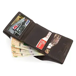 Жіночий шкіряний гаманець GRANDE PELLE 8х10х2 см acs0029356 - мініатюра 2