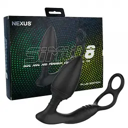 Анальная вибропробка Nexus SIMUL8 Plug Edition с эрекционным кольцом - мініатюра 2