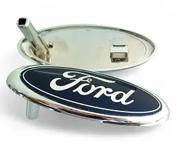 Емблема решітки Ford Синій + Хром 104х42 мм (під ключ) FO30-303-1 NTP - мініатюра 3