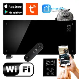 Конвекторний обігрівач 2 в 1 Thunder Modern 2000W Wi-Fi Black - мініатюра 2