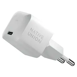 Зарядний пристрій Native Union Fast GaN PD 30W USB-C White (FAST-PD30-2-WHT-EU)
