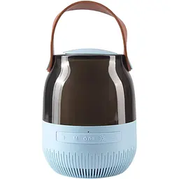Портативна акустика DK A68 + 1 мікрофон Blue [116770] - мініатюра 3