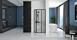 Душова кабіна Rea Look black 90x90 REA-K7903, Чорний матовий, Універсальна - мініатюра 3