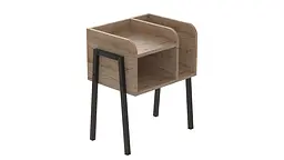 Тумба модульна Ferrum-decor Амелі 540x450x320 метал Чорний ДСП Дуб Сан-Марино 16 мм (FRD-103005)