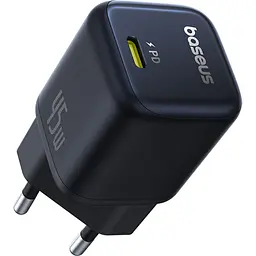 Мережевий зарядний пристрій Baseus PicoGo GaN USB-C 45W Cosmic Black (P10176800123-00) [127626]