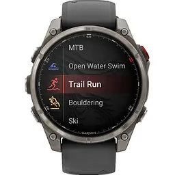 Смарт-годинник Garmin Fenix 8 Pro AMOLED Sapphire 47mm Carbon Gray DLC Titanium with Graphite/Black Silicone Band (010-03198-11) [145041] - мініатюра 2