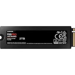 Накопичувач SSD Samsung m.2 NVMe 2TB 990 Pro Pascal TLC 7450/6900MB/s w/heatsink (MZ-V9P2T0GW) - мініатюра 2