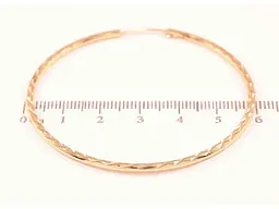 Сережки Xuping Позолота 18K кільця конго
"Декоративний візерунок" ø 5.8см 270623 - мініатюра 2