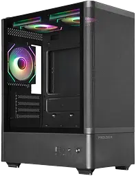 Корпус Prologix Lumi GM-01MAB Mesh ARGB Black