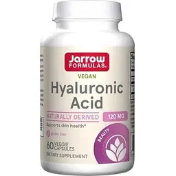 Гіалуронова кислота Jarrow Formulas Hyaluronic Acid, 60 вегакапсул для підтримки шкіри