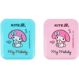 Точилка з контейнером прямокутна Kite My Melody упаковка 24 шт. (HK26-116)