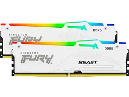 Пам'ять для настільних комп'ютерів Kingston FURY 32 GB (2x16GB) 5200 MHz Beast White RGB (KF552C40BWAK2-32) - мініатюра 2