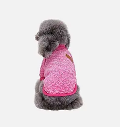 Кофта для собак та котів EcoToys Bright Pink M ряба яскраво-рожева A: 30 см B: 37 см C: 24 см 7100 - мініатюра 4