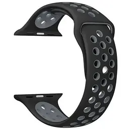 Ремінець Apple Watch Nike Sport 38/40/41 мм Чорний+Сірий S (1)