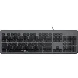 Клавіатура Vinga (KB735 black-grey)