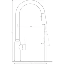 Змішувач для кухні Globus Lux ALPEN SBT1-2033 - мініатюра 5