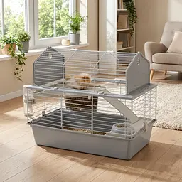 Клітка для кроликів та морських свинок Ferplast Barn 100 сіра 96х57х73 см 57068521 - мініатюра 5