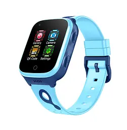 Наручний смарт-годинник дитячі K9 з функцією телефону 4G і GPS / WiFi Blue (16414) - мініатюра 2