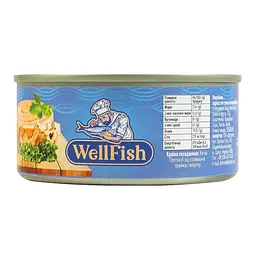 Тунець шматочками в олії стерилізований WellFish з/б 160 г - мініатюра 3