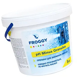 Засіб для зниження pH у басейні Froggy pH-Minus 5 кг гранули для підтримки правильного pH води - мініатюра 2