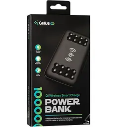 Бездротовий повербанк Gelius Pro Wireless Smart GP-PBW110 10000mAh Black - мініатюра 2