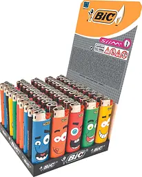 Запальнички Bic J23 Slim Smile блок 50 шт