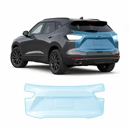 Антигравійна захисна бронеплівка за лекалами для Chevrolet Blazer III facelift 2023-2025 - зона кришки багажника