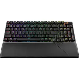 Клавіатура ASUS ROG Strix Scope II 96key NX Snow USB-A/WL/BT EN/UK RGB Black (90MP037A-BKMA00) - мініатюра 4