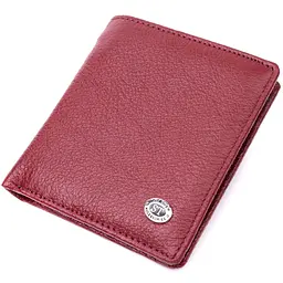Невеликий жіночий гаманець з натуральної шкіри ST Leather 19476 бордовий